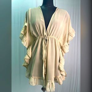 Khaftan/ cover up in rich tan colour
